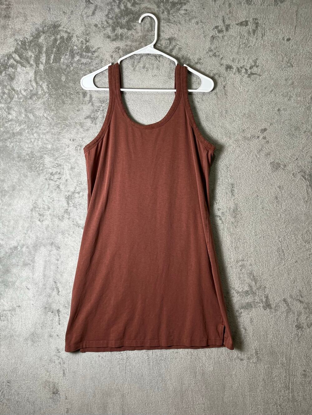 Lululemon Classic-Fit Cotton Blend Scoop Dress Ancient Copper Size 10 Sleeveless